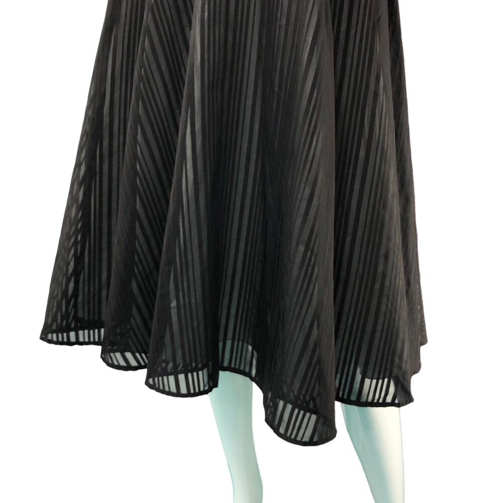 Lip Service Womens Size L Dress Black Stripe Bustier Cotton Fit And Flare - Picture 4 of 16